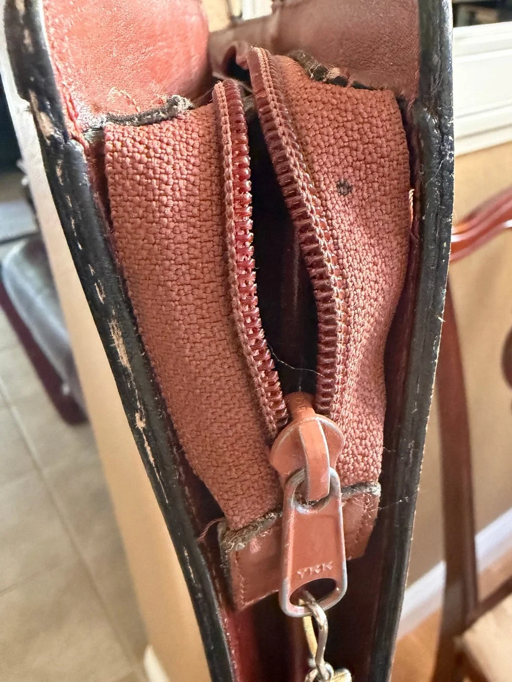 Brown Leather Briefcase Laptop Bag - Men/women.